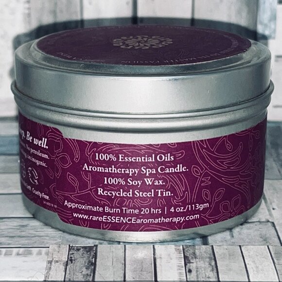 rareESSENCE Passion Travel Tin Candle 4oz 100% Pure Essential Oil - Picture 4 of 5